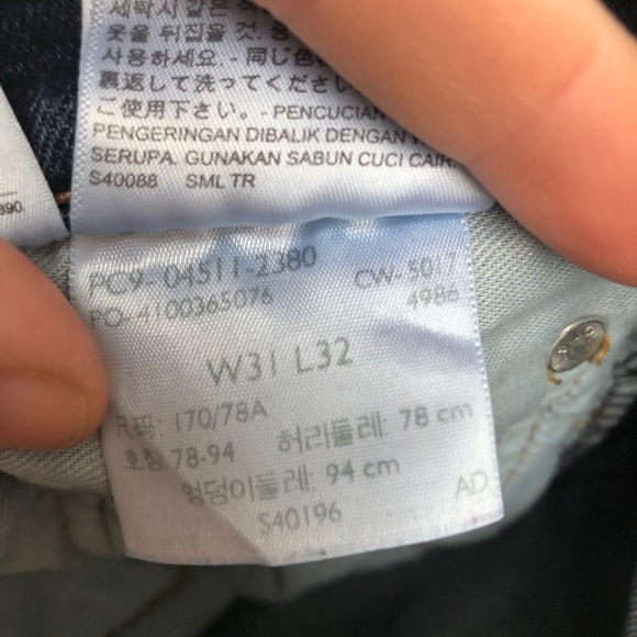 Levi 511 slim fit 31x32 jeans - Picture 8 of 9